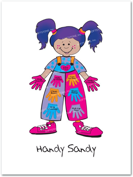 "voices Of Cj" Character Poster- Handy Sandy - Voice Acting (750x750), Png Download