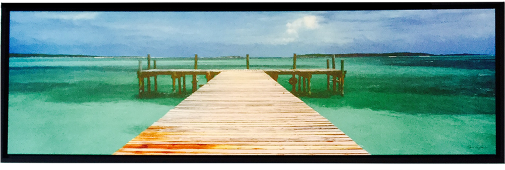 Fishing Dock Panoramic Print - Clip Art (1000x1000), Png Download