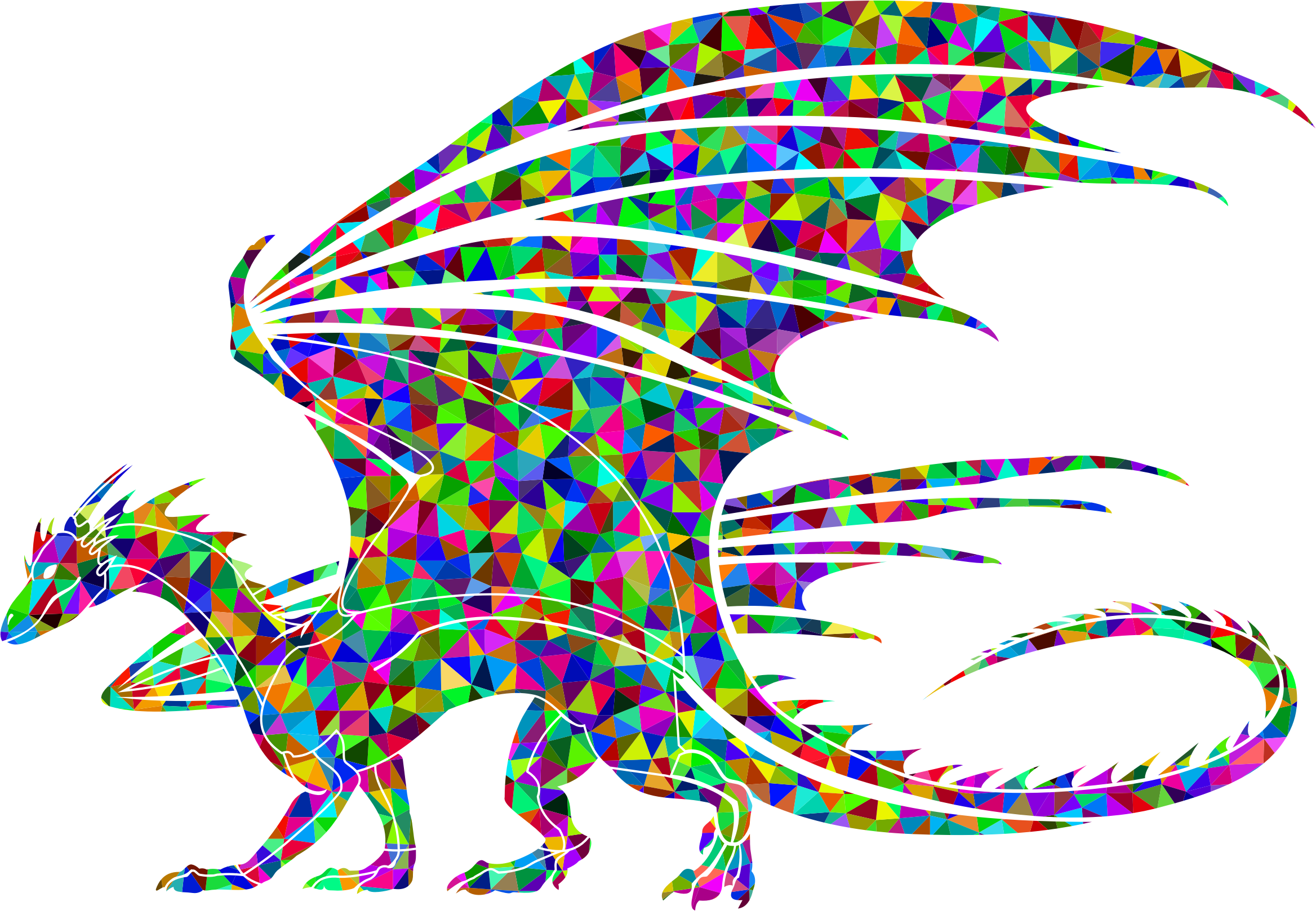 Big Image - Regenbogen Farbige Pferdekopf-prismatische Kunst Mauspads (2336x1618), Png Download