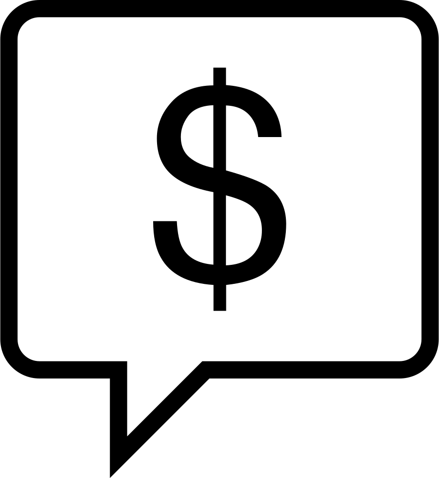 Png File Svg - Dollar Sign Speech Bubble (900x980), Png Download