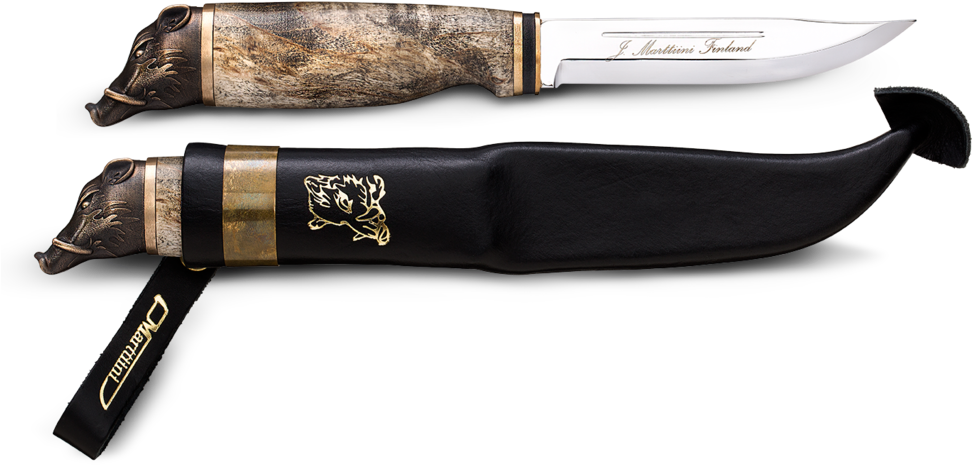 Wild Boar - Marttiini Wild Boar Knife (1000x496), Png Download