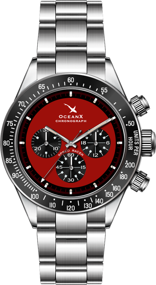 Oceanx Speed Racer Chronograph Srs114 - Ocean X Sharkmaster (500x912), Png Download