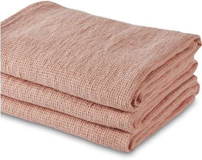 Rose Des Sables Linen Honeycomb Towel 100 X 150cm - Desert Rose (480x640), Png Download