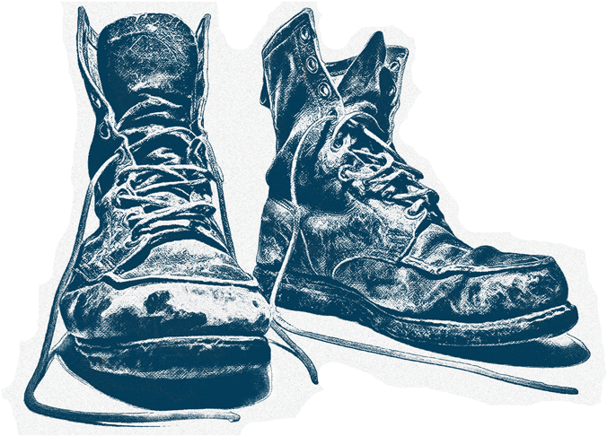 Louis Workers' Compensation Attorney - Worn Steel Toe Boots (700x649), Png Download