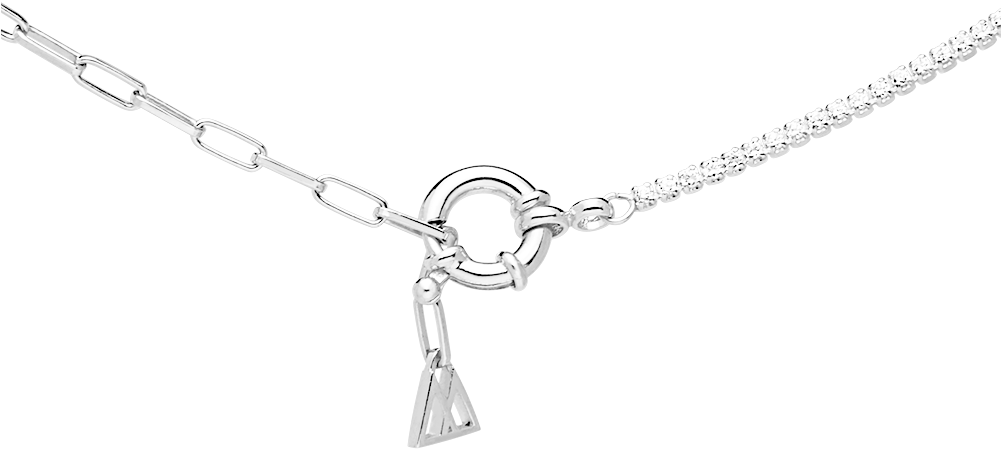 Mirage Silver Necklace - Pd Paola 925 Sterling Zilveren Daze Mirage Goudkleurige (1000x1000), Png Download
