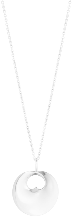 Georg Jensen Small Hidden Heart Sterling Silver Necklace - Locket (800x800), Png Download