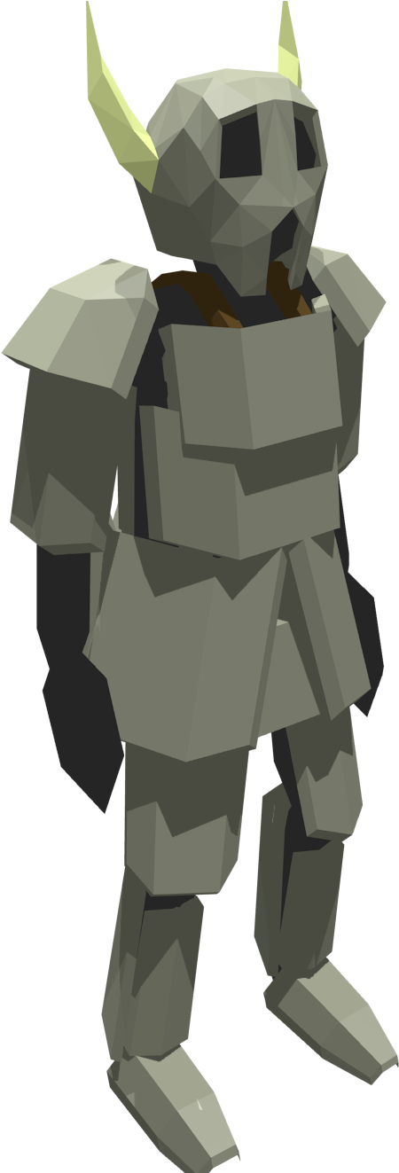 Preview - Low Poly Knight (569x1322), Png Download