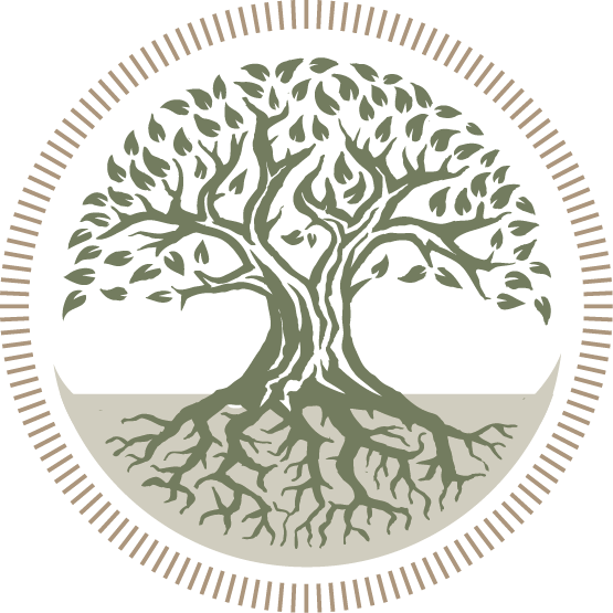 The Logo For “our Roots - Organic And Holistic (555x555), Png Download
