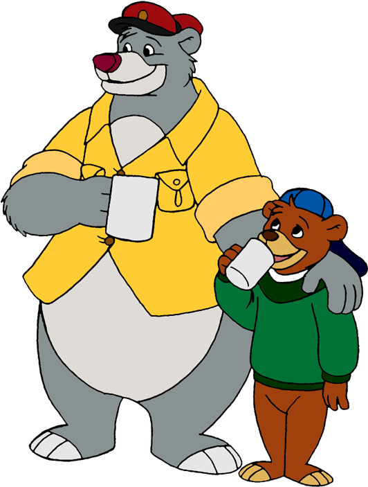 Baloo Png Picture - Baloo Cartoon Png (556x734), Png Download