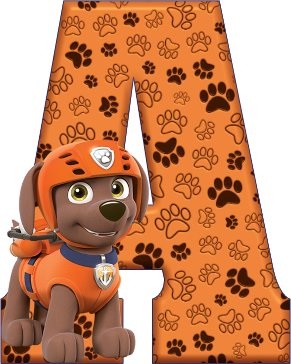*✿**✿*a*✿**✿*de Alfabeto Decorativo - Alfabeto Patrulha Canina Png (588x736), Png Download