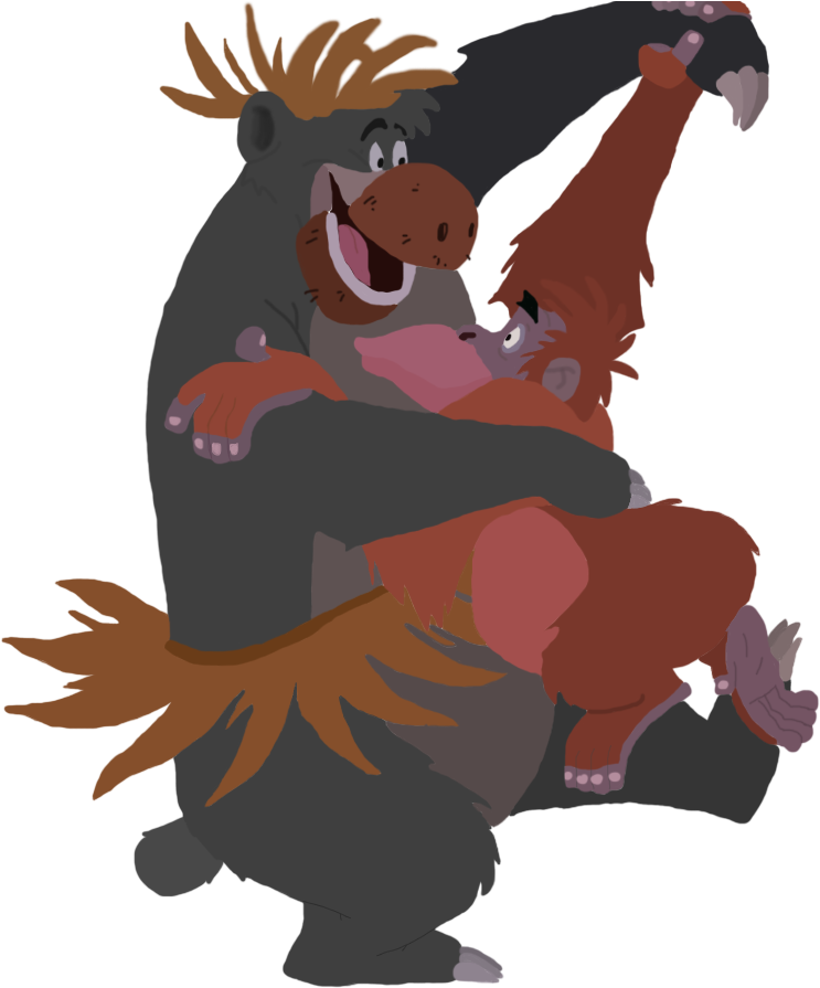 Baloo And Louie Toystoryfan Artwork - Disney's Baloo Transparent (953x894), Png Download