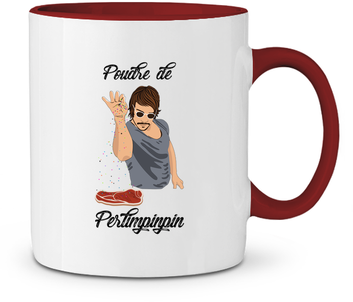 Mug En Céramique Bicolore Poudre De Perlimpinpin Vs - Mug (690x850), Png Download