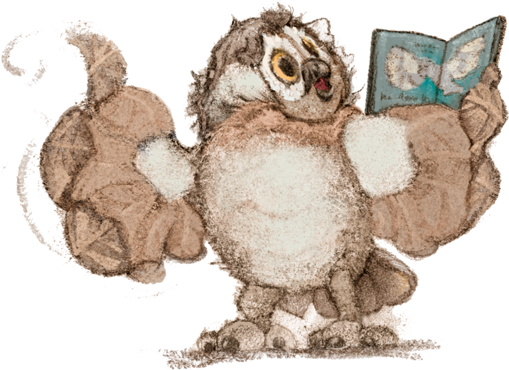 Owl - Book (1000x727), Png Download