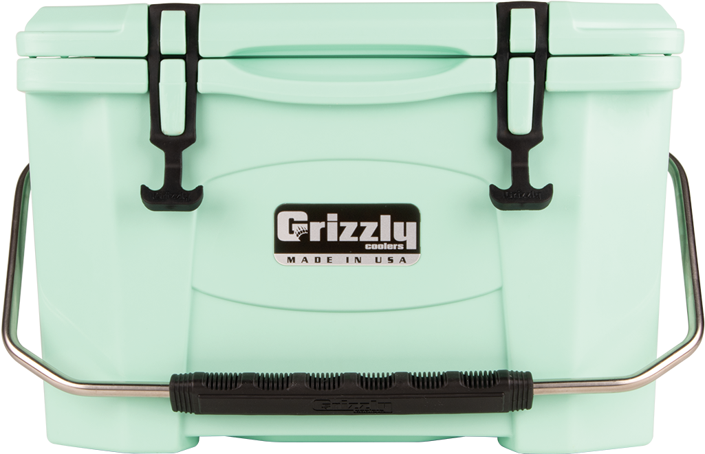 Grizzly 20-seafoam Green - Grizzly 20 Quart Coolers (1200x1050), Png Download