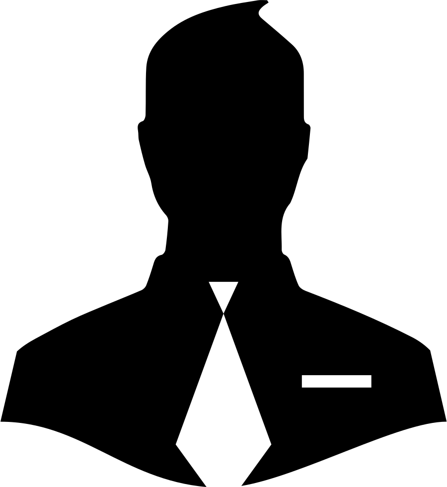 Png File Svg - Silueta De Hombre Con Corbata (900x980), Png Download