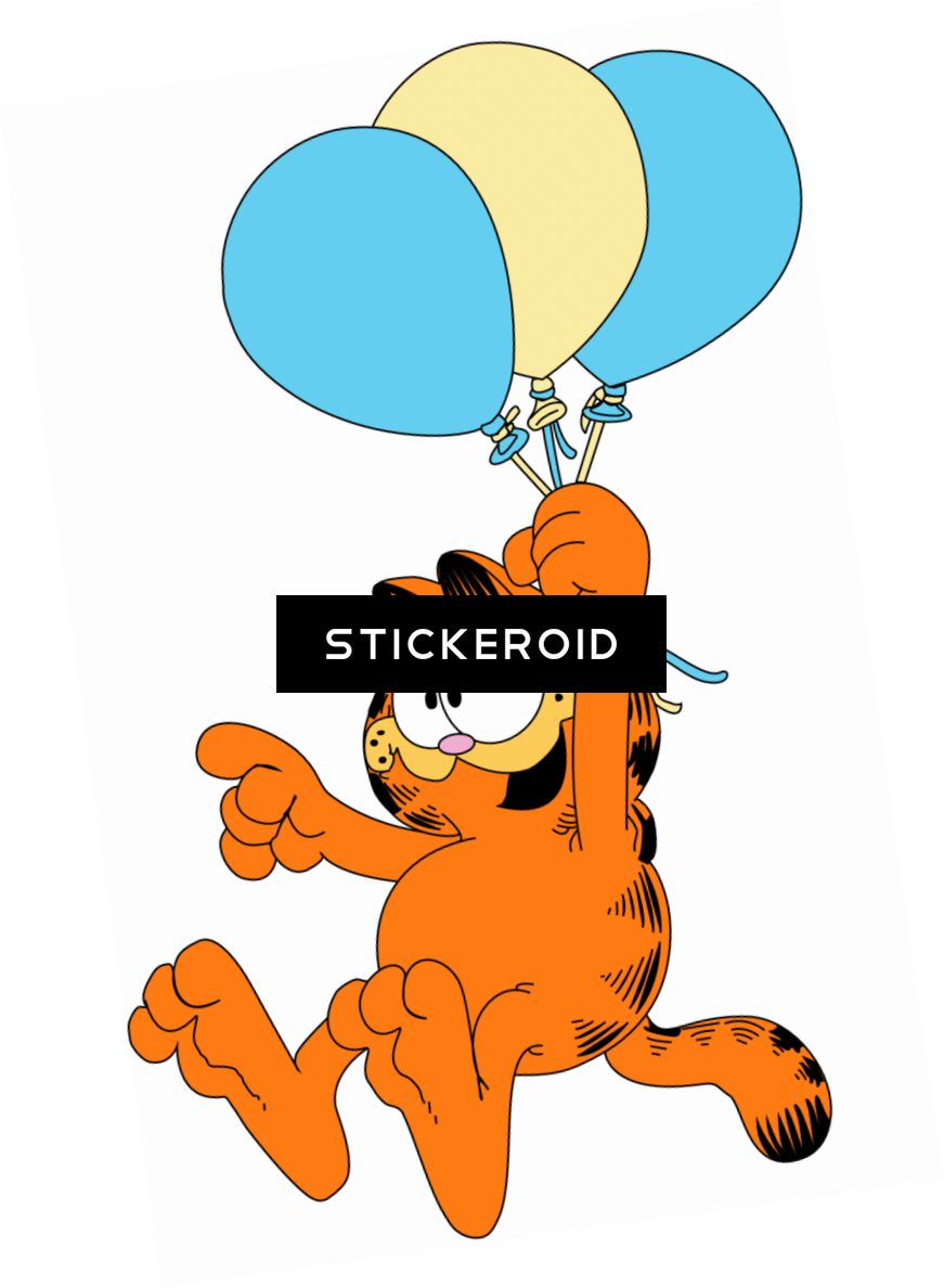 Garfield Balloons - Balloon (871x1188), Png Download