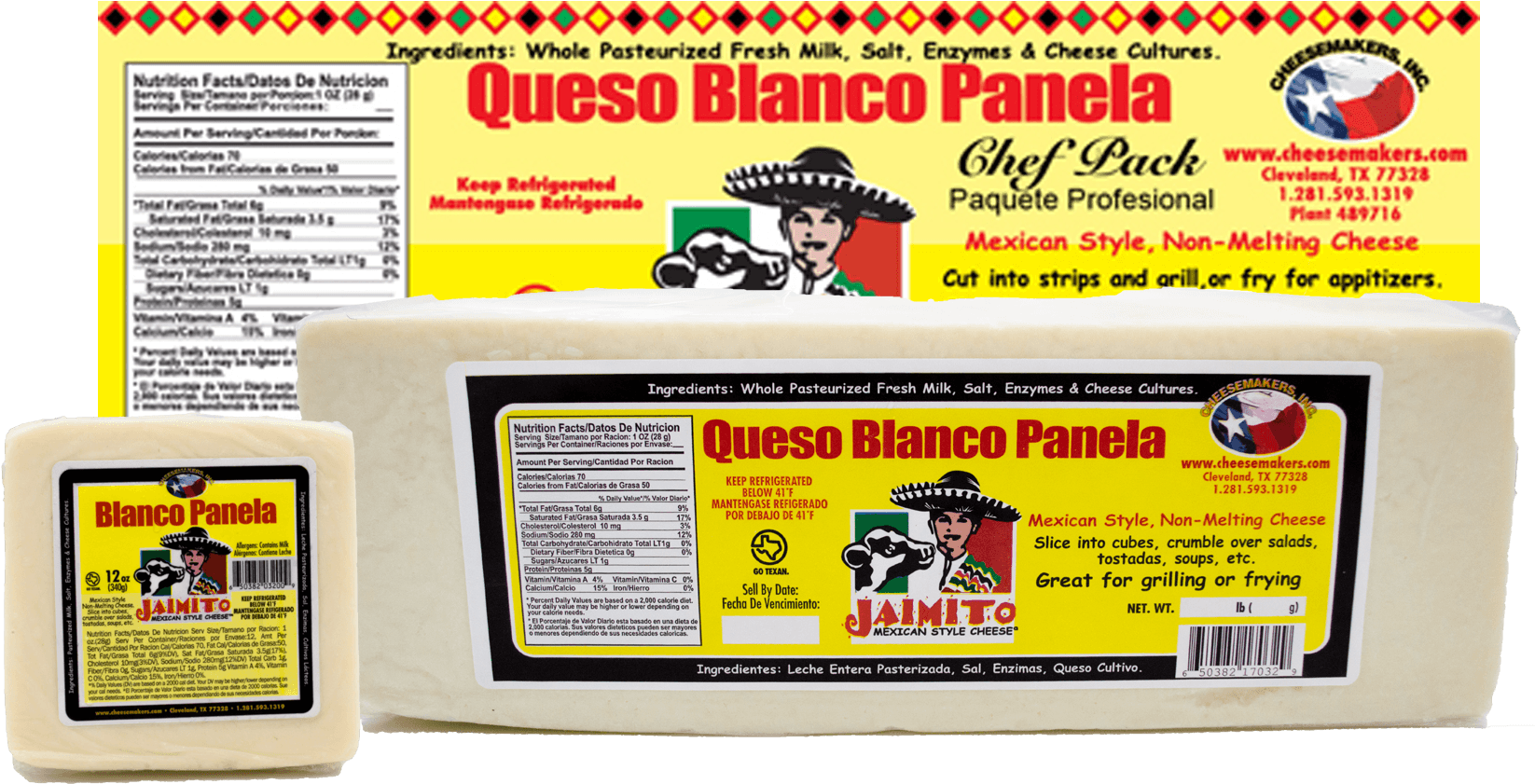 Category Image Nutrition Facts Label - Cheesemakers Melting Mexican Cheeses For Roasting (1798x1548), Png Download