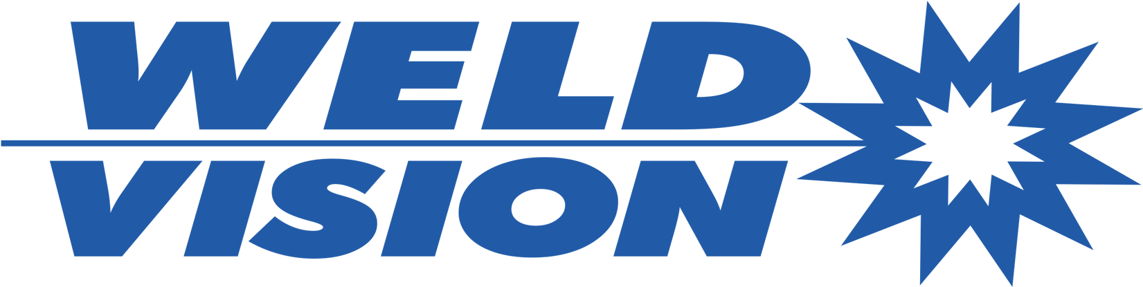 Logo Weld Azul - Logo Weld Vision (1736x650), Png Download