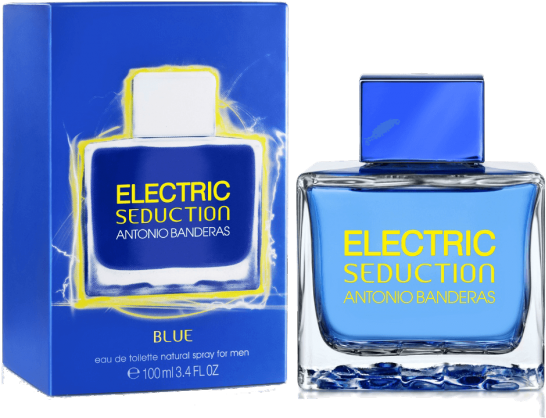 Electric Seduction Blue Edt (630x552), Png Download