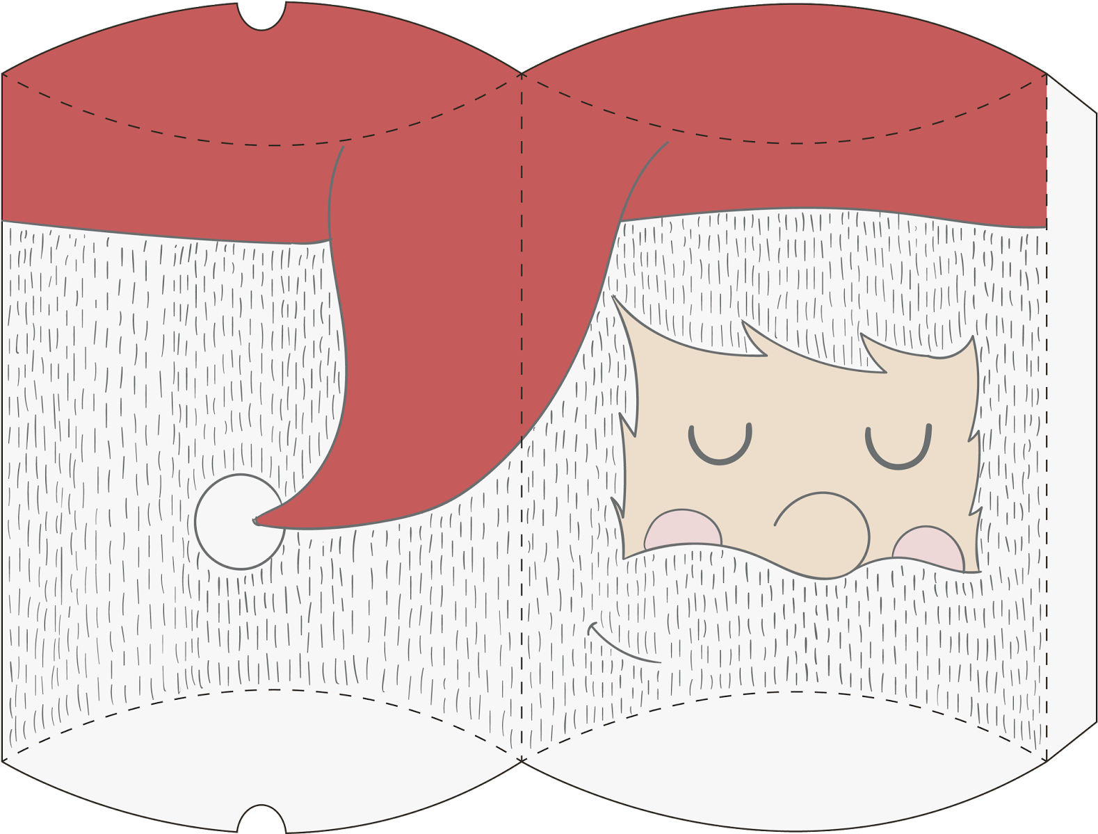 Passatempo Da Ana - Free Printable Christmas Pillow Boxes (1600x1293), Png Download
