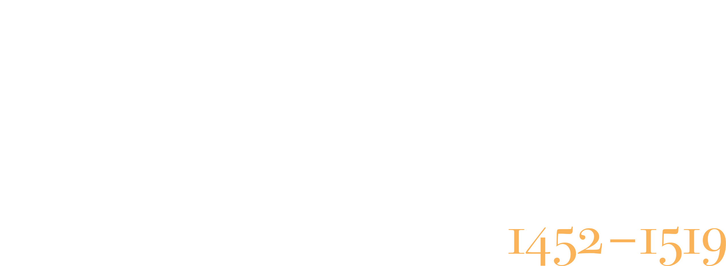 Leonardo Da Vinci 1452-1519 - Leonard De Vinci Exhibit (2535x930), Png Download