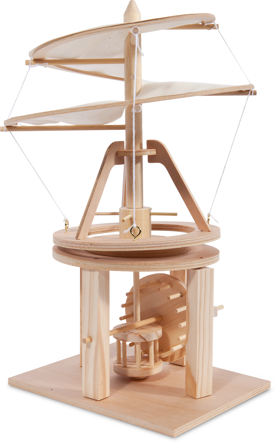 Leonardo Da Vinci Helicopter - National Science And Technology Centre (900x1447), Png Download