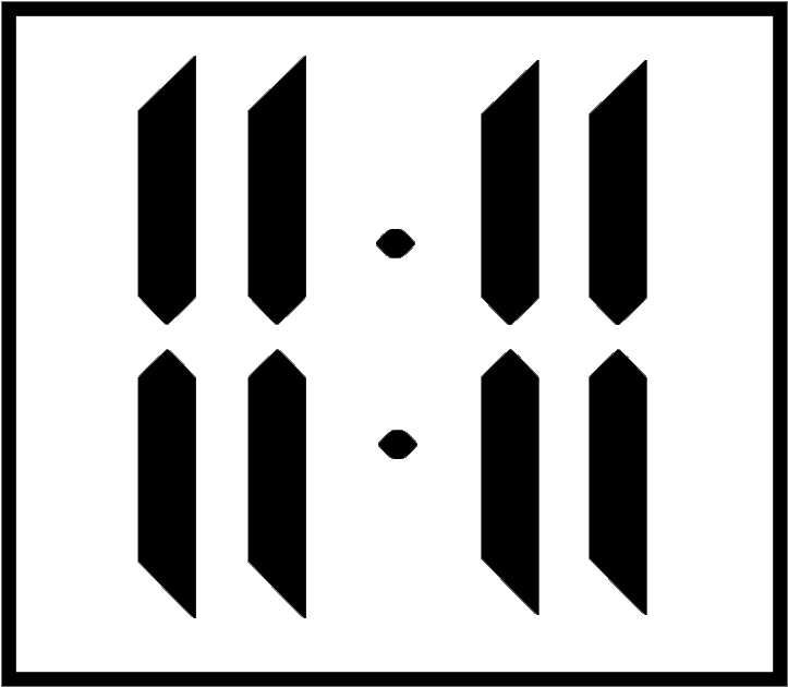 1111 Music - Wall Clock (1500x1500), Png Download