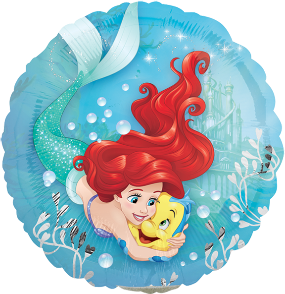 Sku - - Palloncini Disney La Sirenetta (600x600), Png Download
