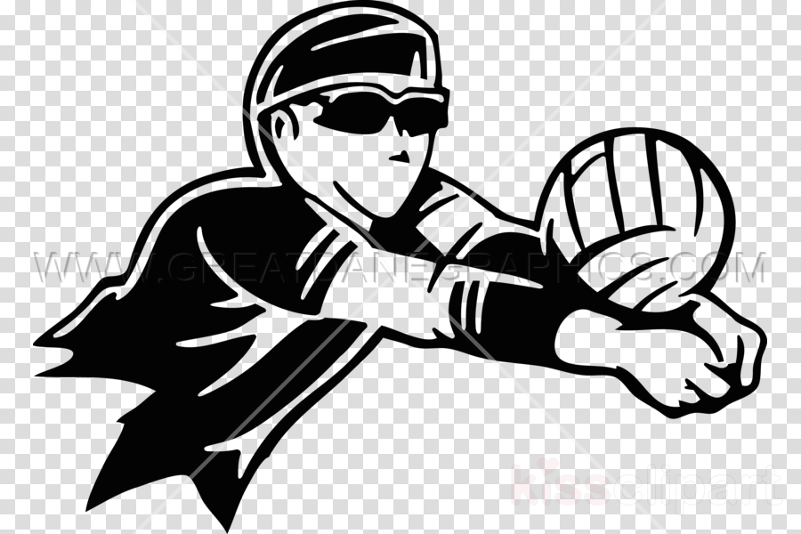 Volleyball Bump Clipart Volleyball Clip Art - Illustration (900x600), Png Download