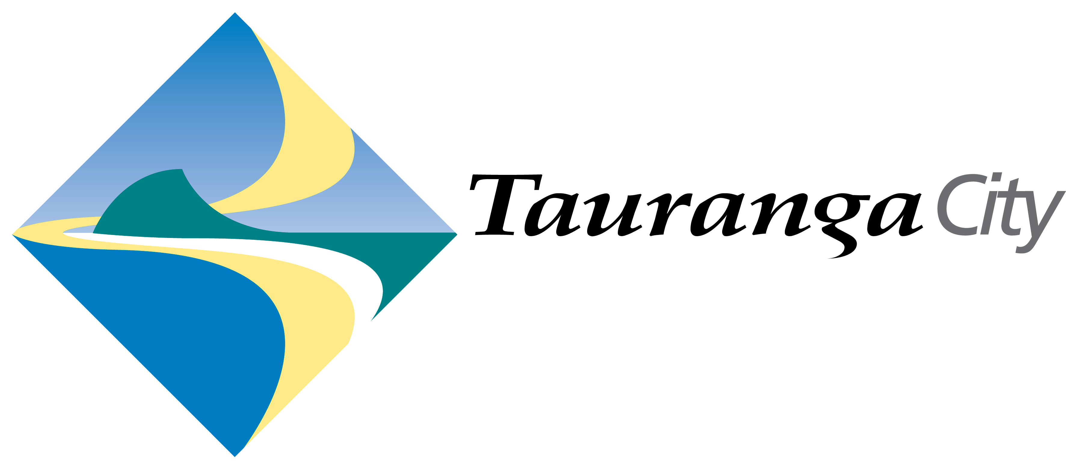 Image - Tauranga City Council Logo (3544x1561), Png Download