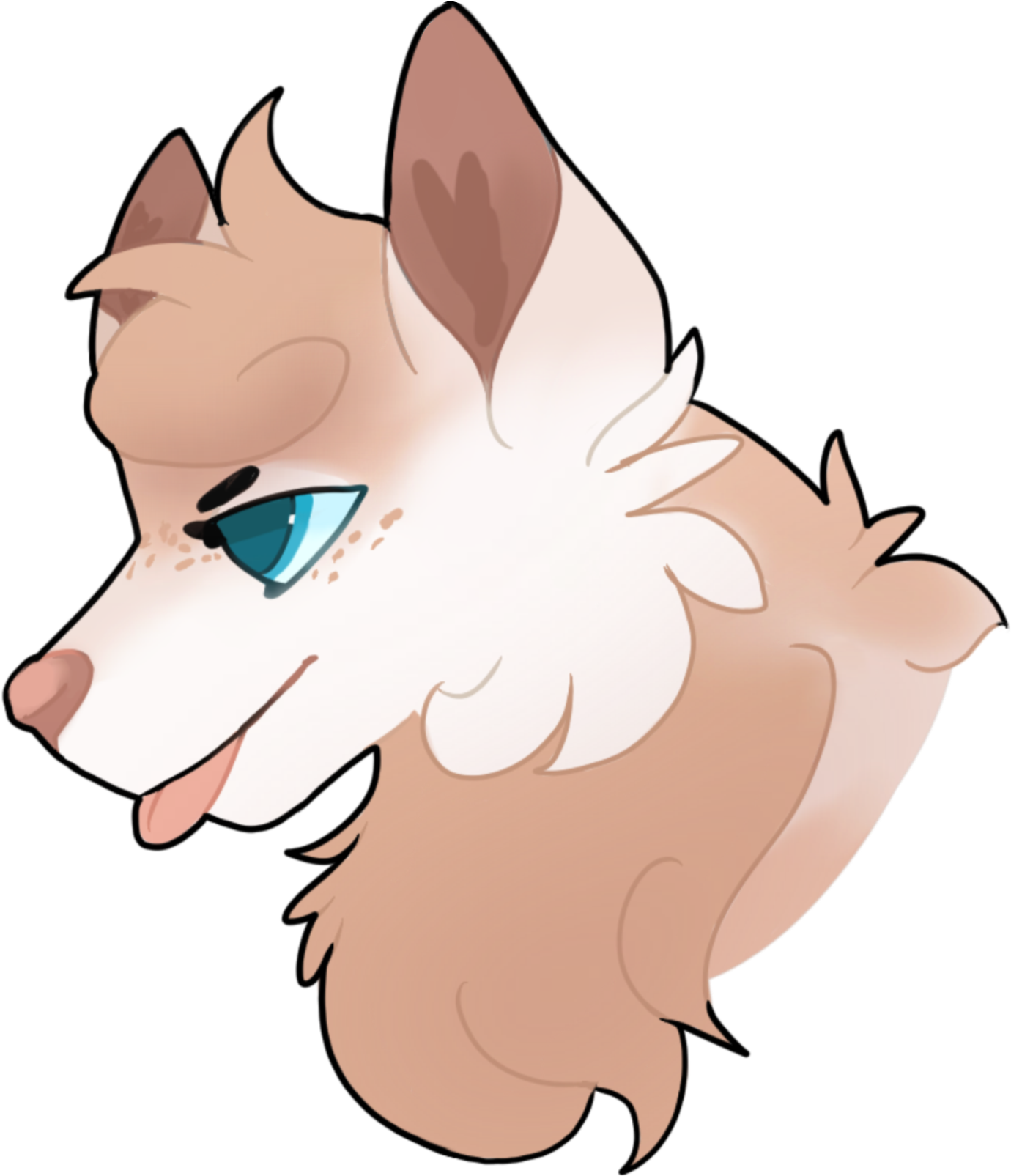 Clementine Bust - Cartoon (1402x1665), Png Download