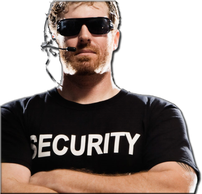 Security Guard With Arms Crossed (798x623), Png Download
