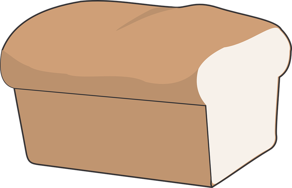 Bread Cartoon Png - Clip Art (960x617), Png Download