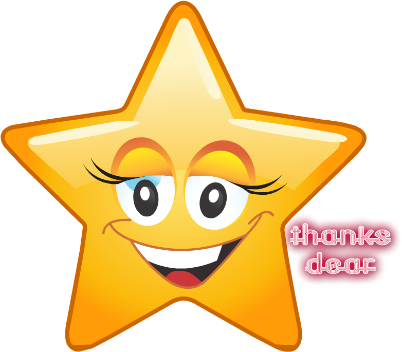 Thanks For The Add - Star Emoji Clipart (1023x767), Png Download