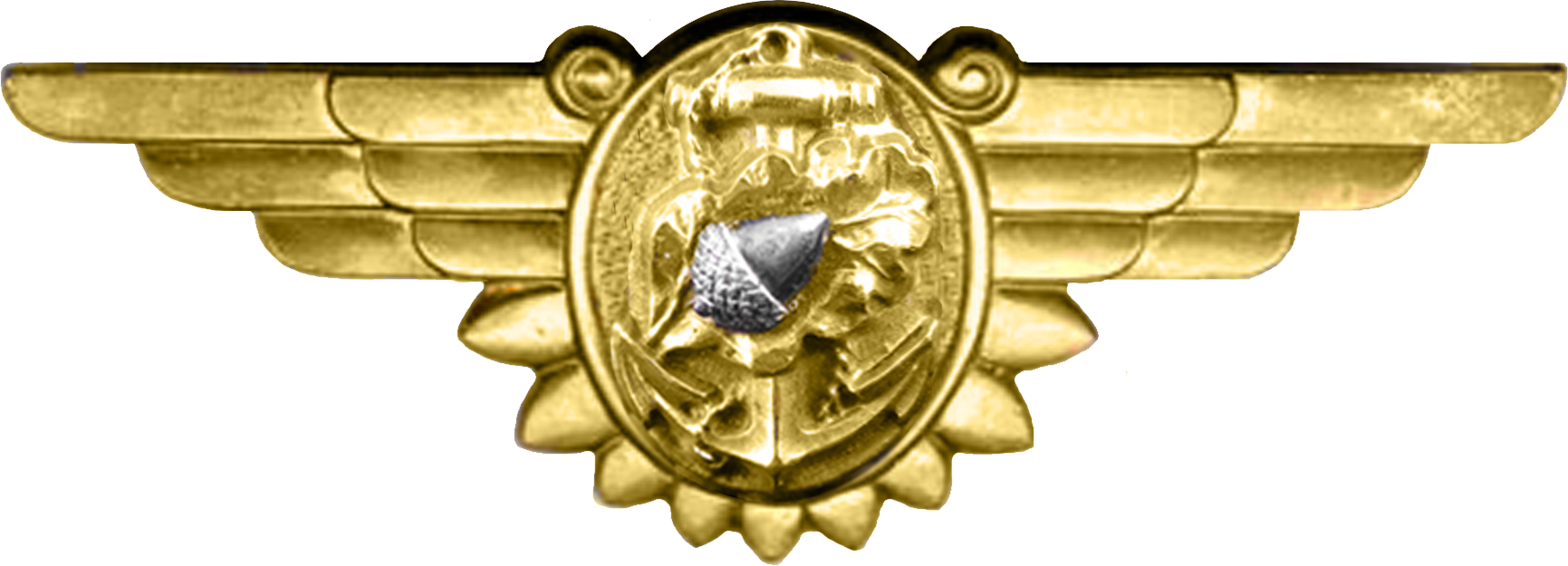 Wwii Naval Flight Nurse Insignia - Us Navy Flight Surgeon Insignia (1731x625), Png Download