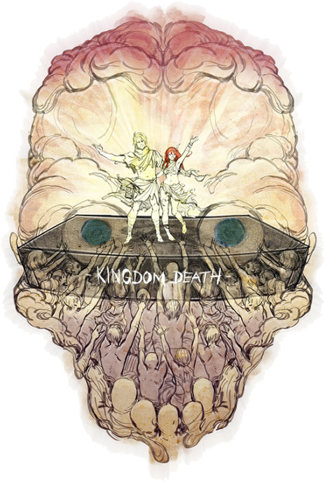 Kingdom Death Monster Skulls (500x729), Png Download