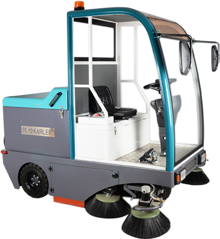 Battery Operated Kl1900 Industrial Street Sweeper - Vacuum Cleaner (800x800), Png Download