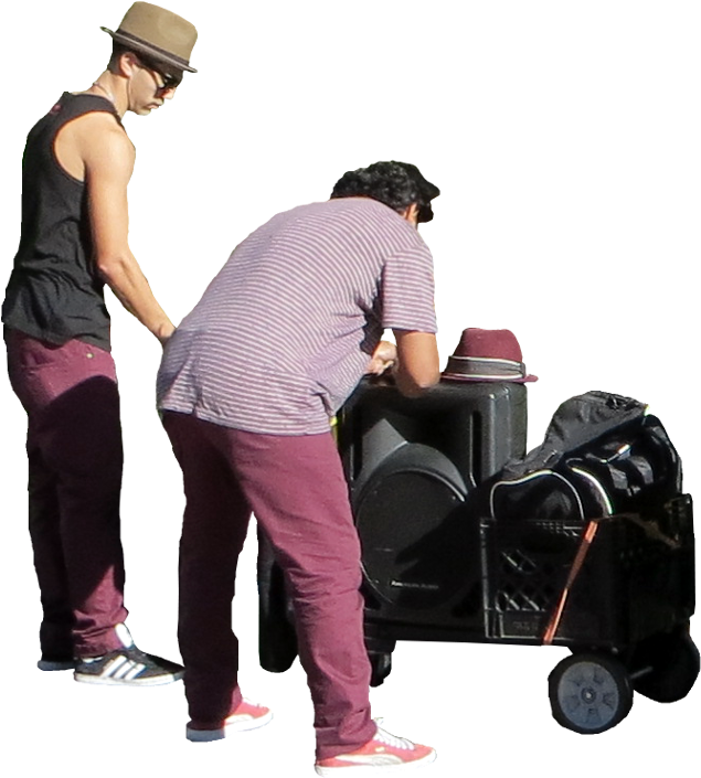 Street Performers Cut Out (704x704), Png Download