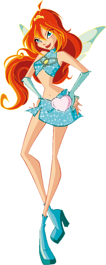 Angela's Winx World - Winx Club Bloom Winx (374x929), Png Download