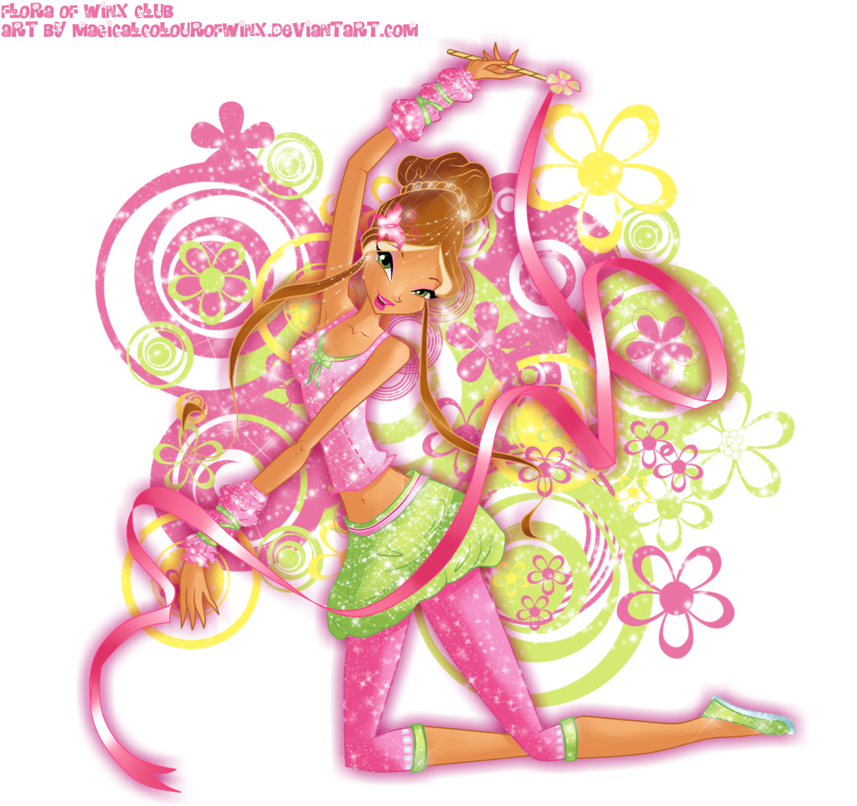Winx Club Flora Images Flora Winx Dancer By Hd Wallpaper - Flora Imagenes De Las Winx Club (1280x1194), Png Download