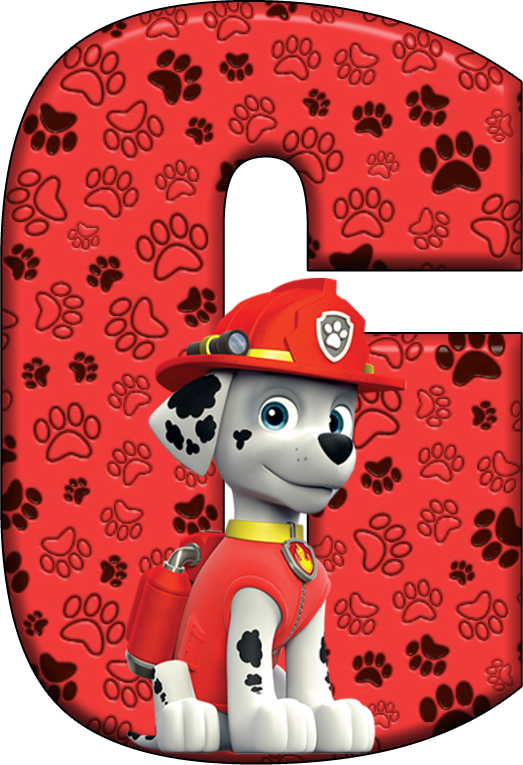*✿**✿*g*✿**✿*de Alfabeto Decorativo - Paw Patrol Alphabet G (523x765), Png Download
