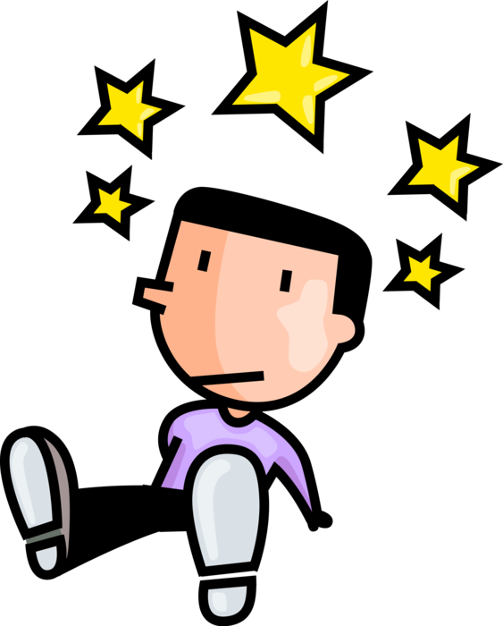 Vector Illustration Of Young Man Is Dazed & Confused - Dazed And Confused Clipart (563x700), Png Download