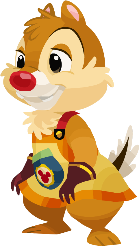 Dale - Chip & Dale Kingdom Hearts X (625x942), Png Download
