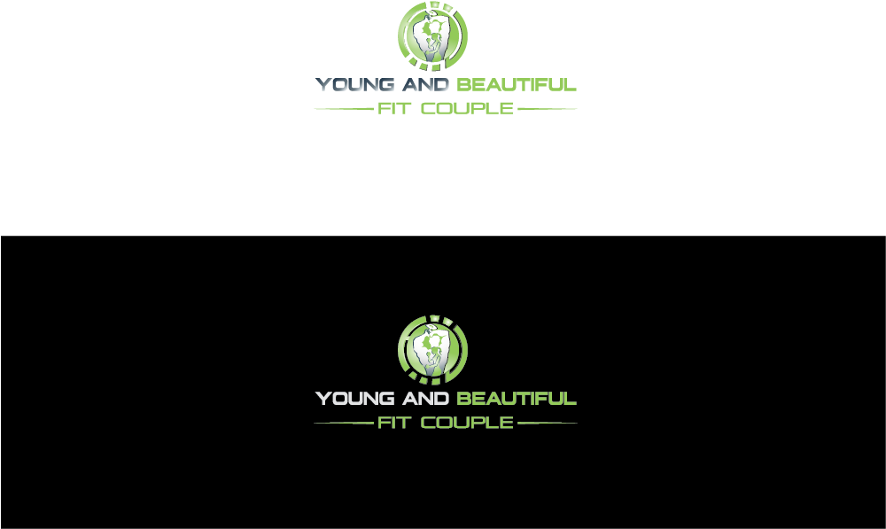 Elegant, Playful, Fitness Logo Design For Yandbfitcouple - Design (1004x709), Png Download