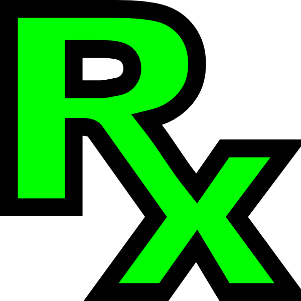 Png Royalty Free Download Rx Logo Clip Art At Clker - Rx Logo (600x600), Png Download