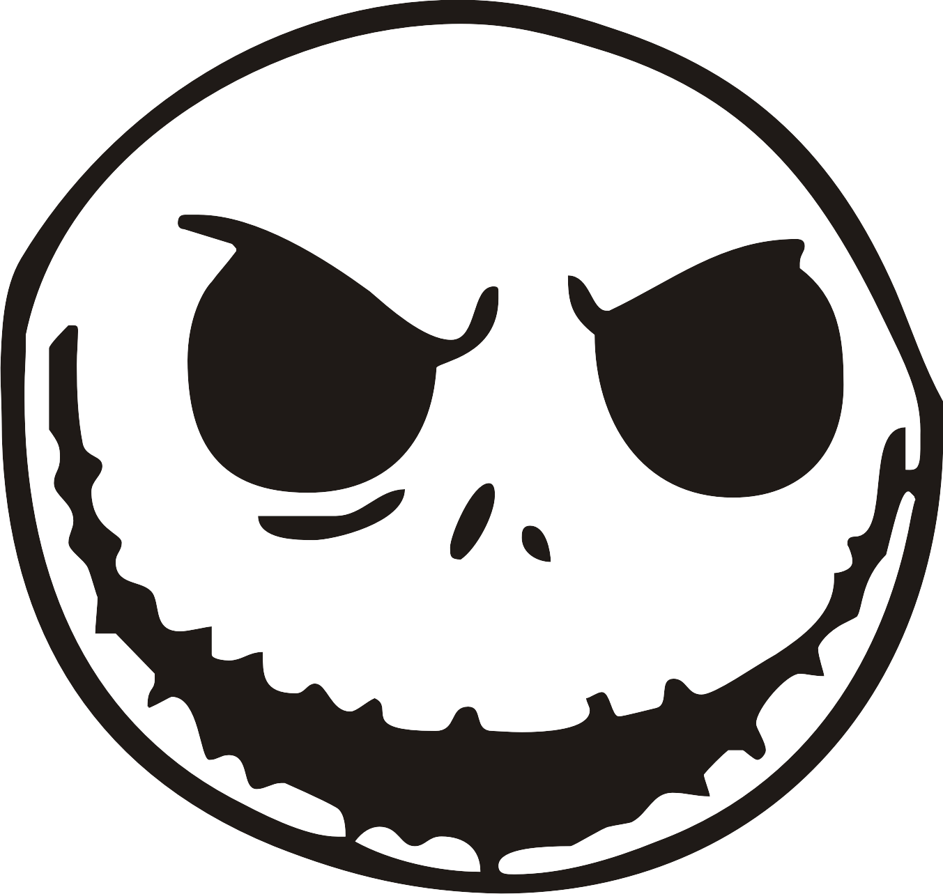 Related Image Making Wood Signs Pinterest - Nightmare Before Christmas Drawing Jack Skellington (1353x1283), Png Download