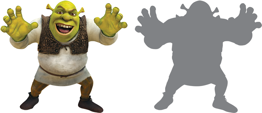 Silhouette - Shrek Forever After (980x465), Png Download
