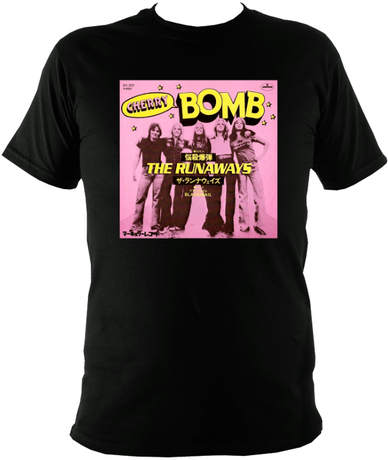Cherry Bomb T-shirt - Cherry Bomb The Runaways (595x680), Png Download