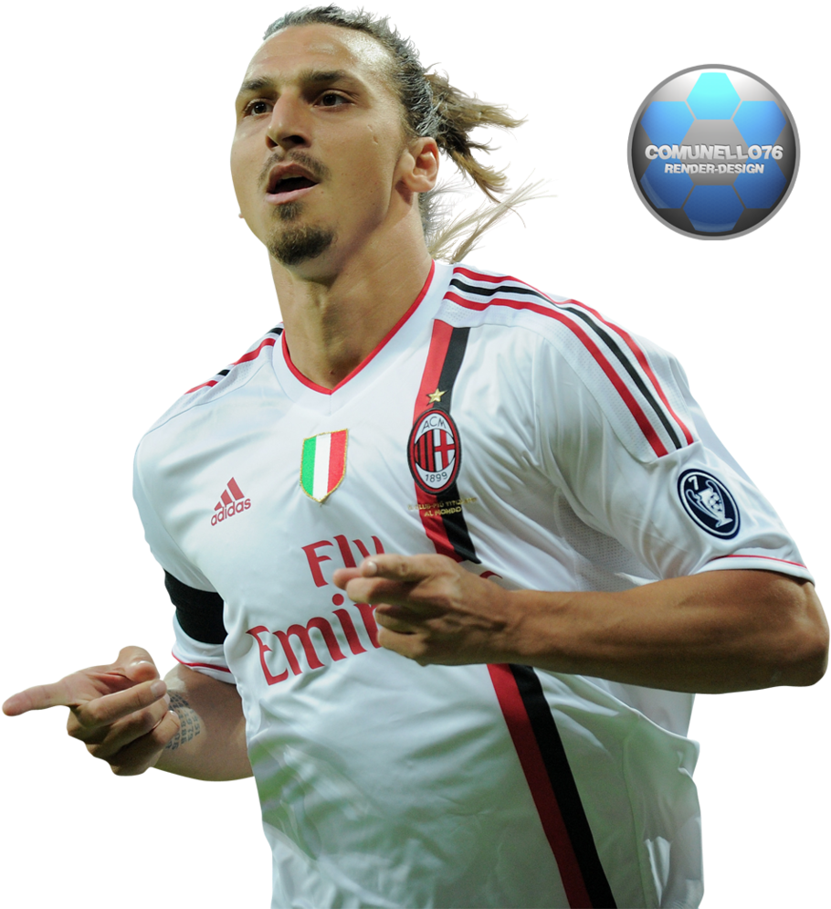 Ibrahimovic Render Photo Ibrahimovic - Kevin Prince Boateng 2012 (956x1037), Png Download