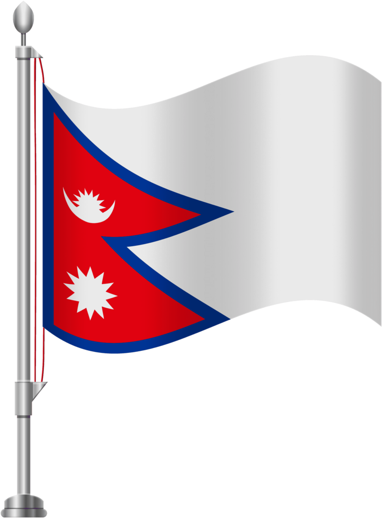 Nepal Flag Png - Indian Flag Black And White Clipart (800x1042), Png Download